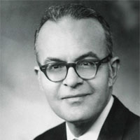 Black and white photograph of Dr. James Leo Garrett 