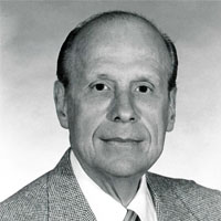 Black and white photograph of Dr. James E. Wood, Jr. 